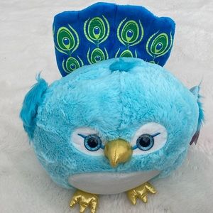 Hug me round animal 12 in peacock